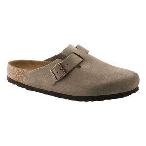 Birkenstock Boston Taupe Suede